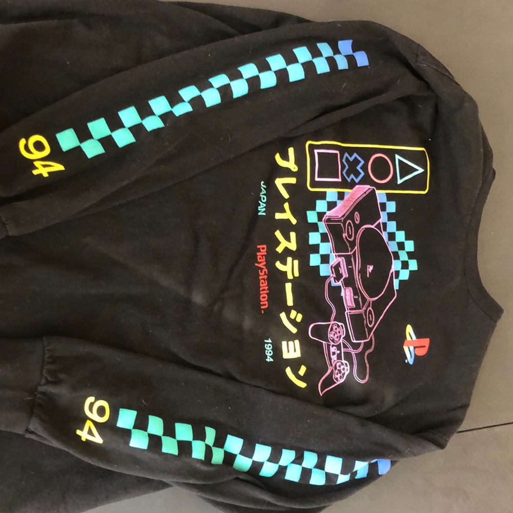 PlayStation black long sleeve tee